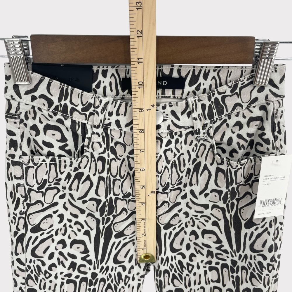 J Brand Alana High Rise Crop Skinny Jeans in Clouded Leopard - Picture 12 of 14